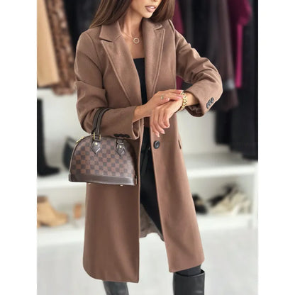 Emma™ | Lång elegant trenchcoat för kvinna